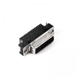 conector subwoofer dvi 24 + 5 d de ángulo recto negro ROHS para PCB